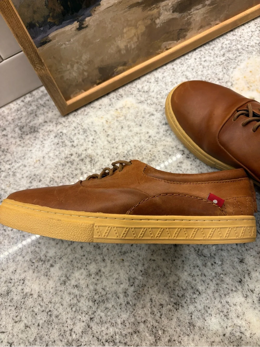 Men's Casual Leather Sneakers in Brown Oliberte size 11.5/ 12 EU 45